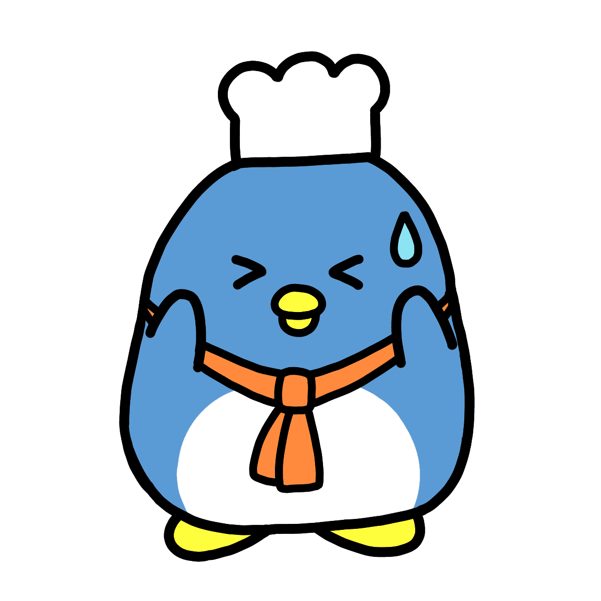 困り顔のフリオくん